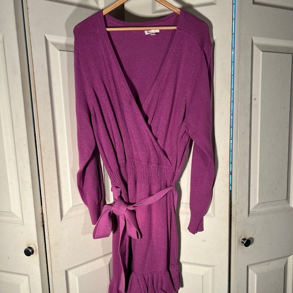 Lauren Conrad Pink Knit Dress with Tie Size 2XL - Picture 1 of 2